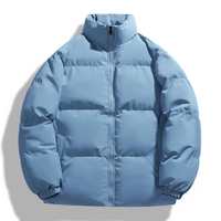 Jurgan | Herren Wasserdichte Steppjacke | Kurze Mantel in Hellblau