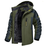 Peer | Herren Wasserdichte Winterjacke | Kapuze in Grün