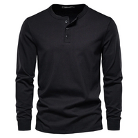 Manfred | Herren Weiß Sweatshirt | Langarm in Schwarz