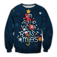 Ingo | Herren Weihnachts Pullover | Sweater in Blau 1