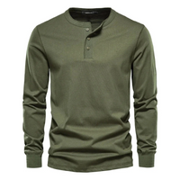 Manfred | Herren Weiß Sweatshirt | Langarm in Grün
