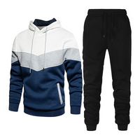 Bolton | Herren Weiß Trainingsanzug | Komplette Outfit in Blau