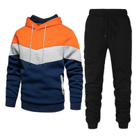 Bolton | Herren Weiß Trainingsanzug | Komplette Outfit in Orange