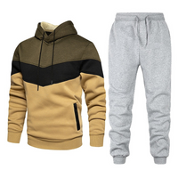 Bolton | Herren Weiß Trainingsanzug | Komplette Outfit in Braun