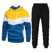 Bolton | Herren Weiß Trainingsanzug | Komplette Outfit in Gelb