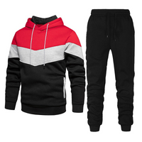 Bolton | Herren Weiß Trainingsanzug | Komplette Outfit in Wein