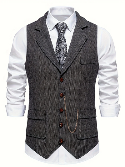 Edward | Herren Anzug Weste | Ärmellos