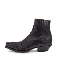 Baden | Herren Western Cowboystiefel | Schwarz in Schwarz