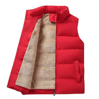 Nils | Herren Winter Bodywarmer | Daunenweste in Rot