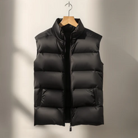 Milo | Herren Steppweste Ärmellos | Bodywarmer in Schwarz