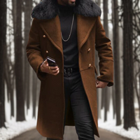 Volker | Parka Herren Winter | Schwarz in Dunkelbraun