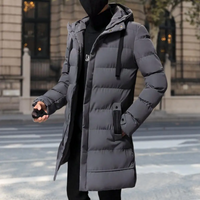 Claudius | Herren Winter Steppjacke | Daunenjacke Lange in Grau