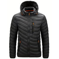 Zigmund | Herren Winter Steppjacke | Daunenjacke Schwarz in Schwarz