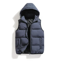 Michael | Herren Winter Steppjacke | Daunenjacke in Grau Blau