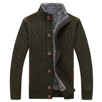 Gerhard | Herren Winter Strickjacke | Cardigan in Grün