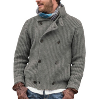 Arkadi | Strickjacke Herren | Elegant in Grau