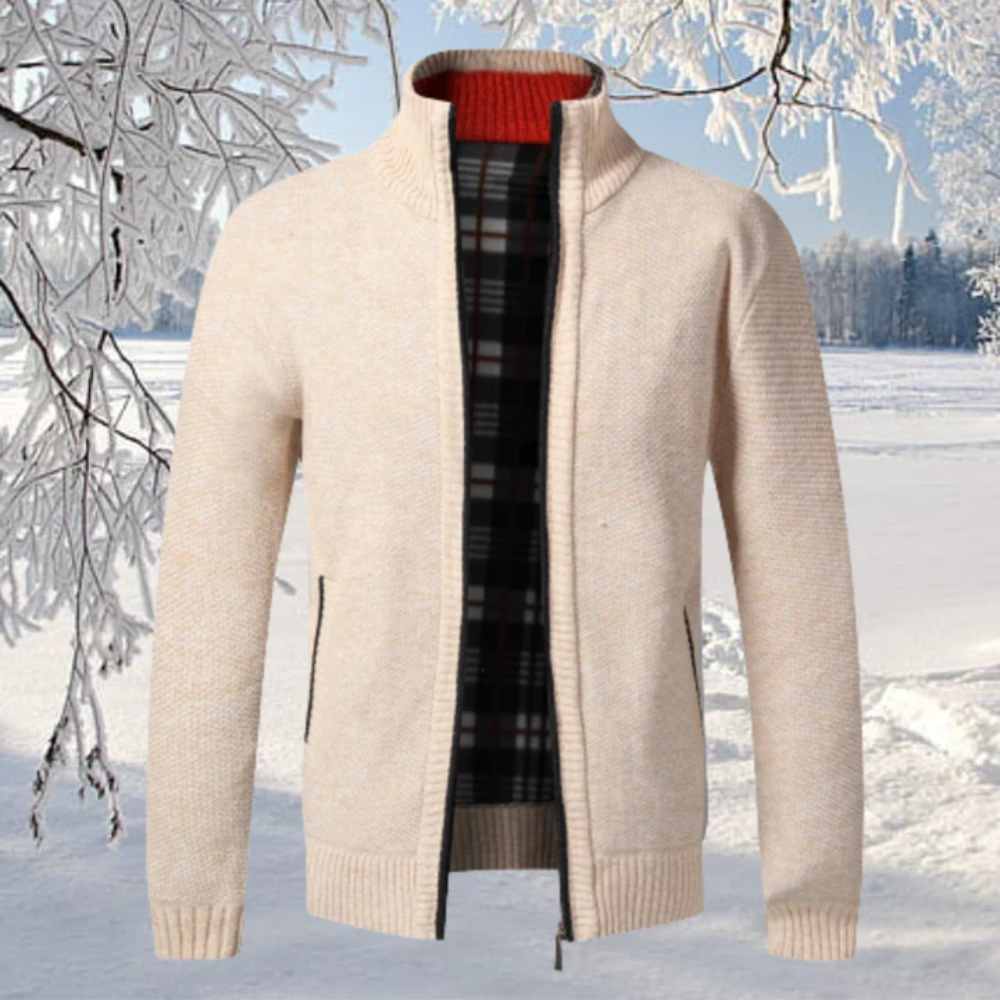 Arman | Herren Reißverschluss Strickjacke | Winter