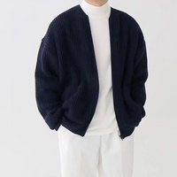 Jarren | Herren Winter Strickweste | Trachtenweste in Blau