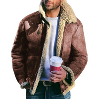 Jester | Herren Winterjacke Schwarz | Kurz Mantel in Rot