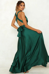 Keith | Hochzeitsgast Kleid Festliche | Maxi in Grün