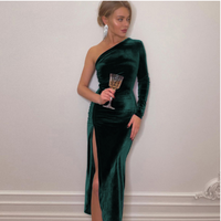 Solenn | Hochzeitsgast Kleid Schöne | Midi in Grün