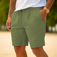 Herren Einstellbar Elastischer Kurze Hosen in Grün