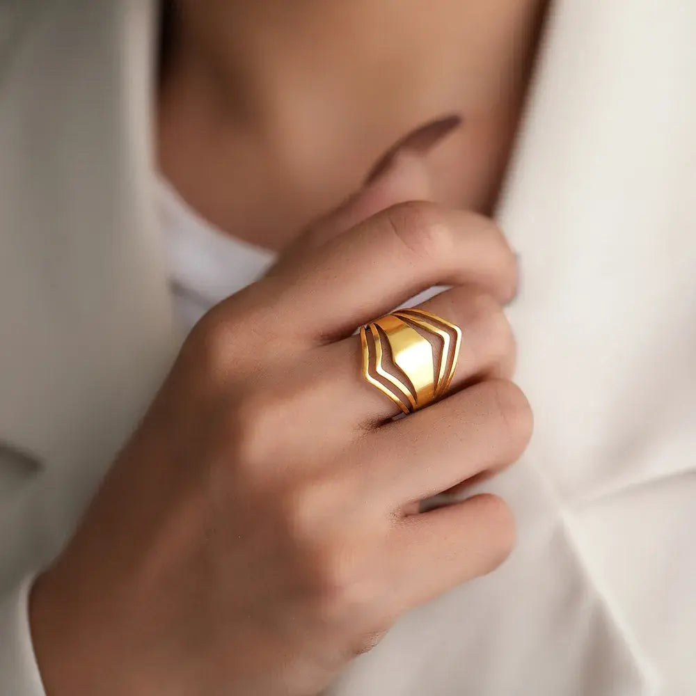 Editha – Geometrischer Statement-Ring