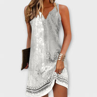 Tessa - Midi Kleid in Weiß