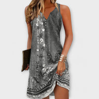 Tessa - Midi Kleid in Grau