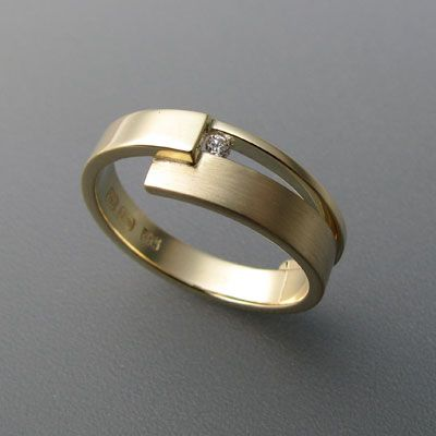 Trude - Goldener Designring