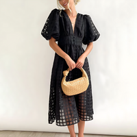 Beatrice | Elegantes Sommerkleid in Schwarz