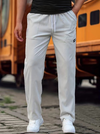 Klaus | Herren Lässige Sportliche Hose in Hellgrau