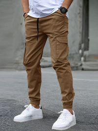 David | Entspannter Cargo-Jogger in Braun