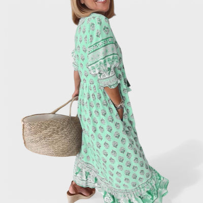 Marlena | Kleid mit V-Ausschnitt und A-Linien-Silhouette