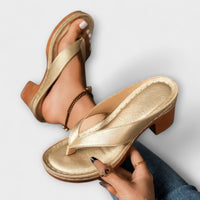 Emily - Orthopädische Hakken Slippers in Gold