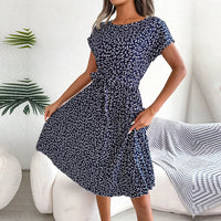 Alessia™ - Schickes Sommerkleid in Dunkelblau
