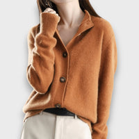Amira – Eleganter Cardigan in Orange