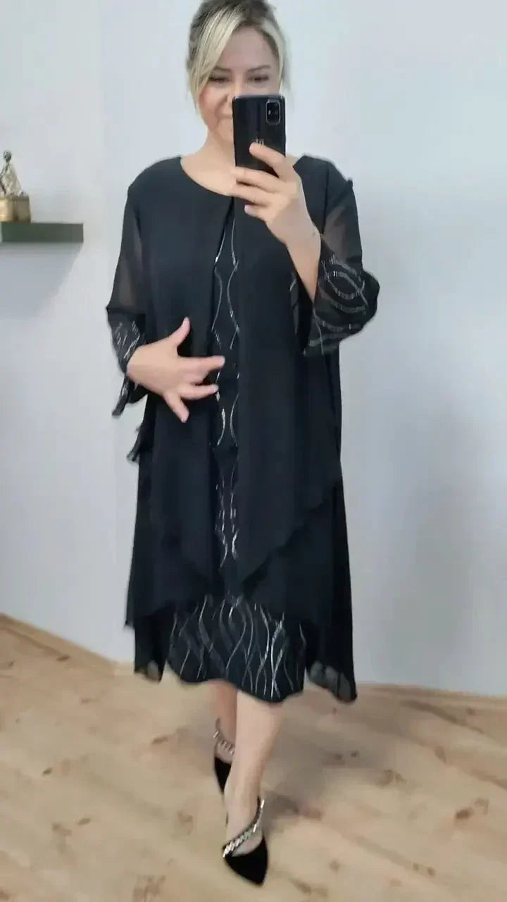 Celina - Glänzendes Glamour-Kleid