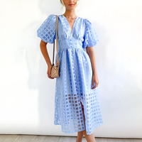 Beatrice | Elegantes Sommerkleid in Hellblau