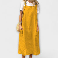 Mirta Denim Overalls in Gelb