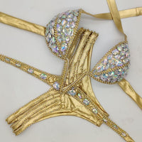 Lisbeth® | Diamant-Bikini-Set in Gold
