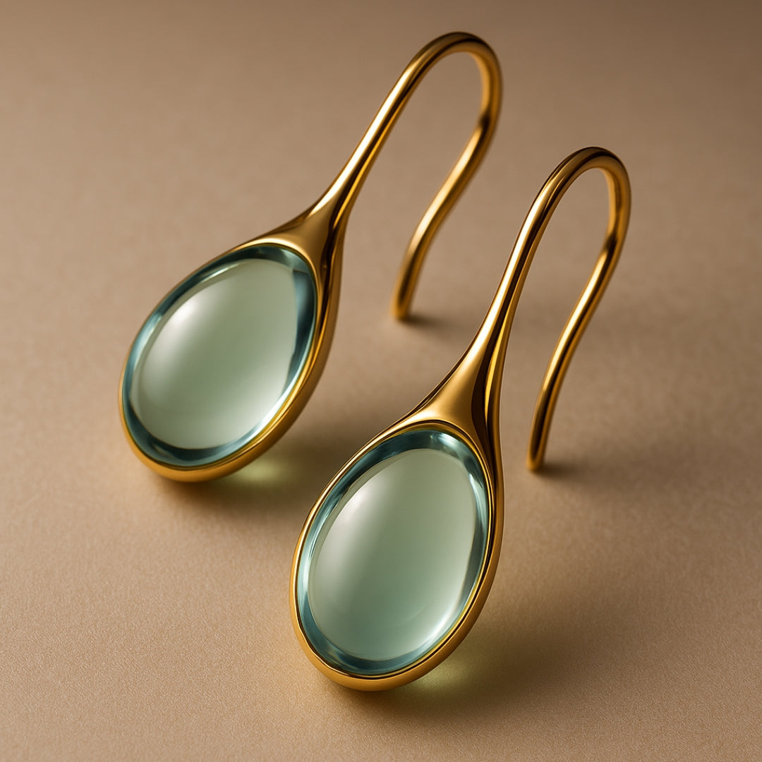 Helene – Tropfengold-Ohrringe