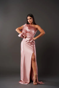 Anna | Elegantes Silhouette-Kleid in Rosa
