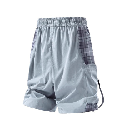 Karierte Shorts im Cargo-Stil für Männer - Daan