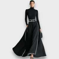 Mirelia – Elegantes Maxikleid in Schwarz