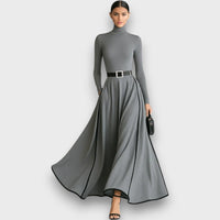 Mirelia – Elegantes Maxikleid in Grau