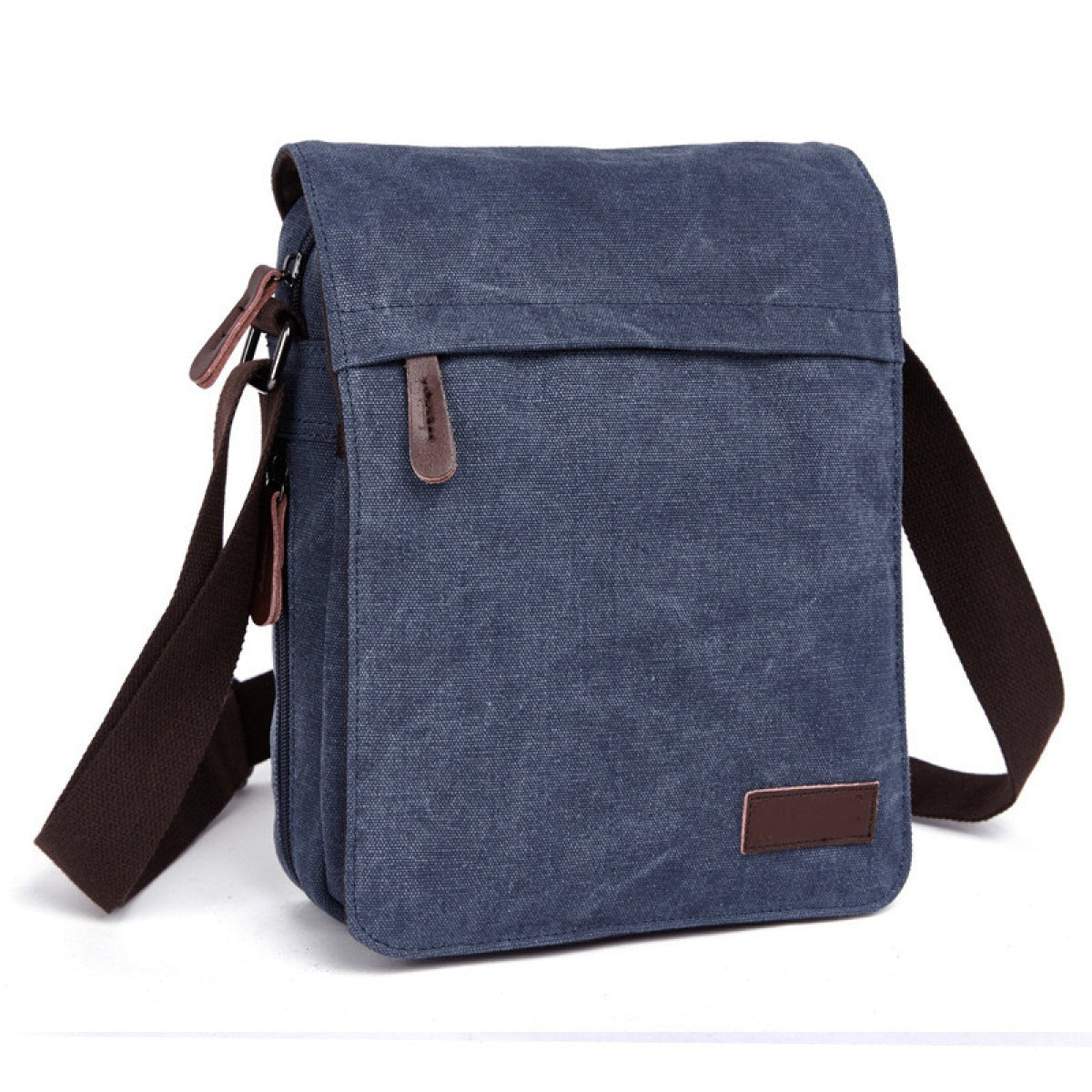 Robuste Canvas-Männer-Messenger-Tasche im urbanen Stil - Matthieu