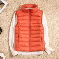 Sophie - Äußerst leichte, warme Weste in Orange