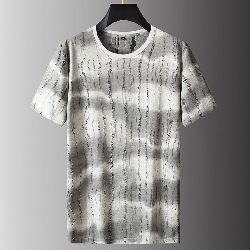 Bedrucktes Herren-T-Shirt mit Used-Effekt - Gaspard