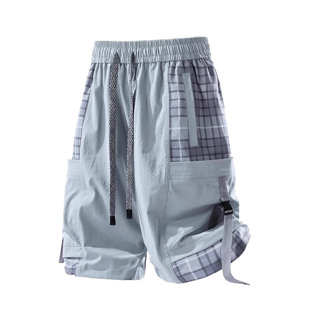 Karierte Shorts im Cargo-Stil für Männer - Daan